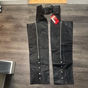 Vintage NWT leather chaps